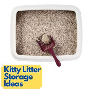 kitty litter storage